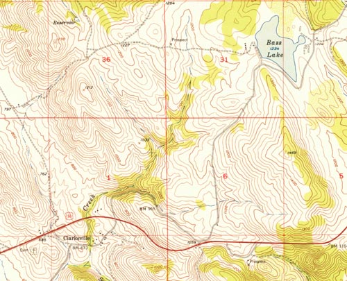 Clarksville, CA USGS historical map